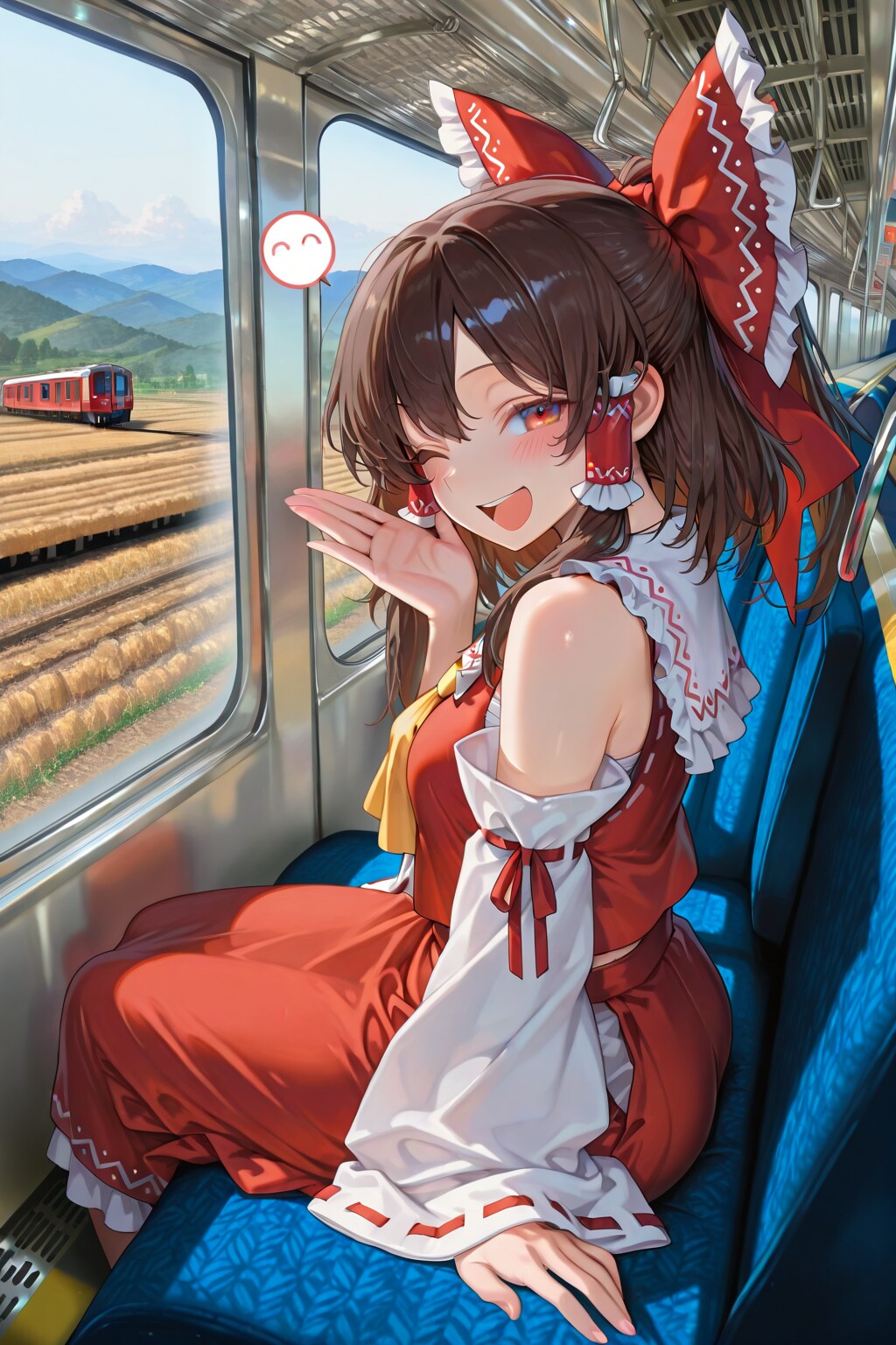 霊夢と電車の旅