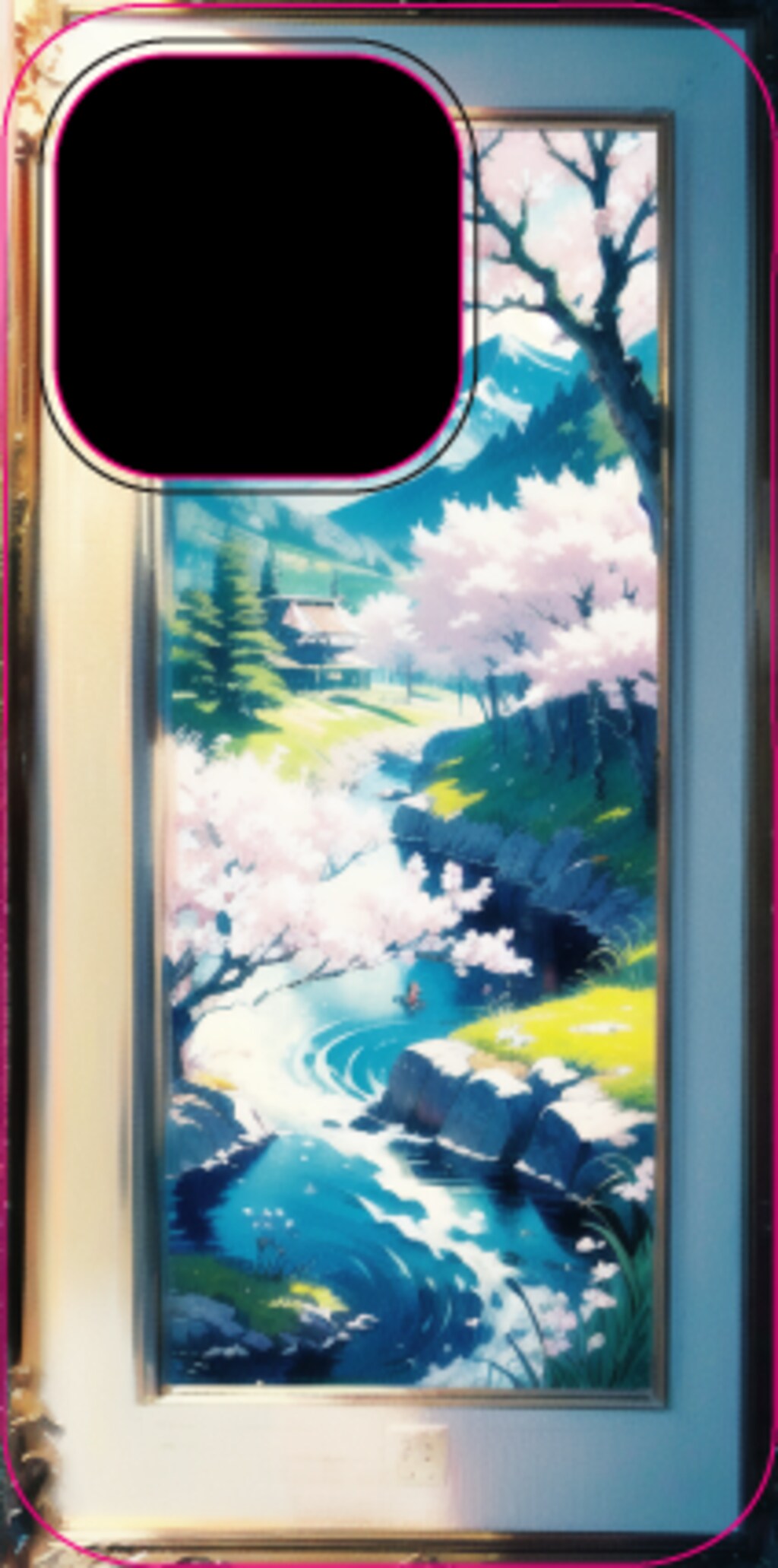 風景画試作　iphone14背面付き