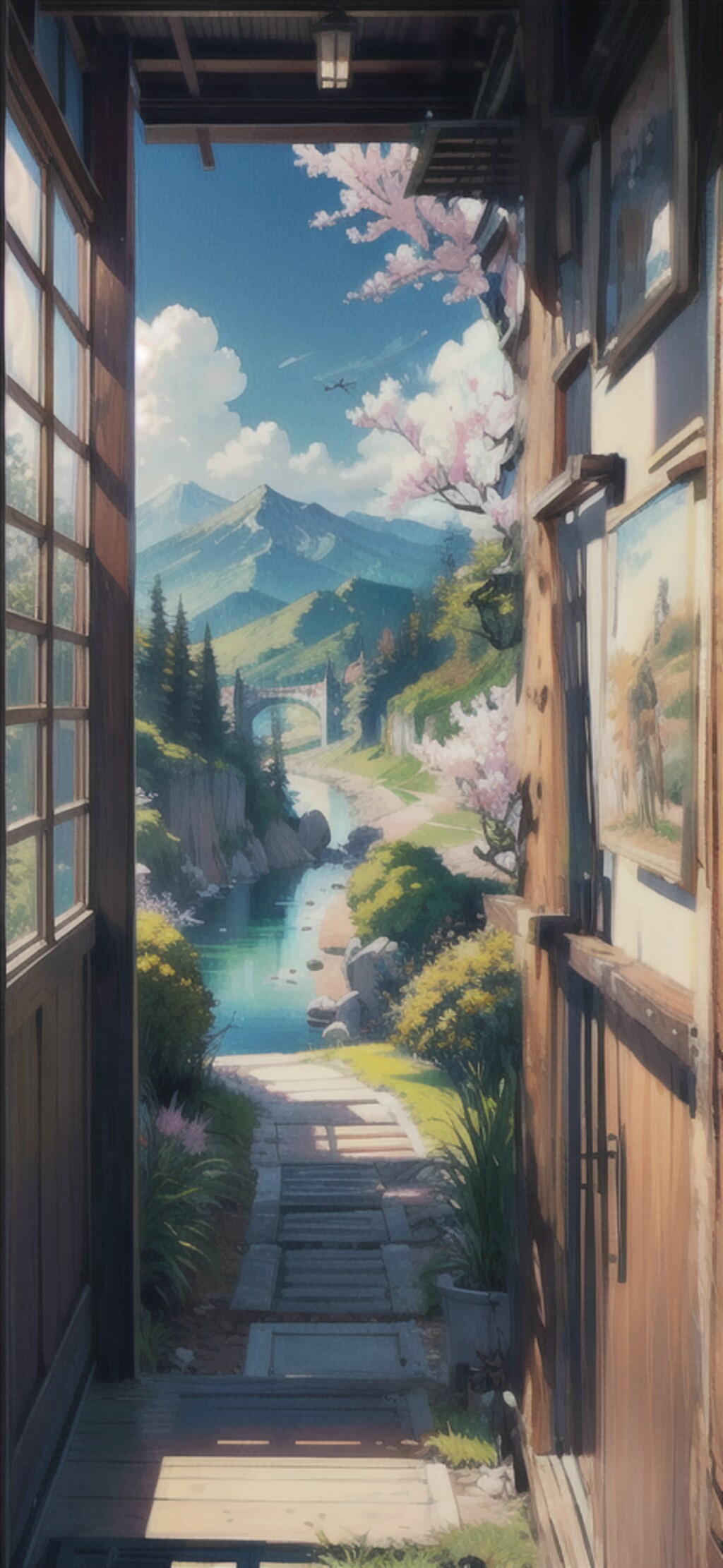 風景画試作　iphone14背面付き
