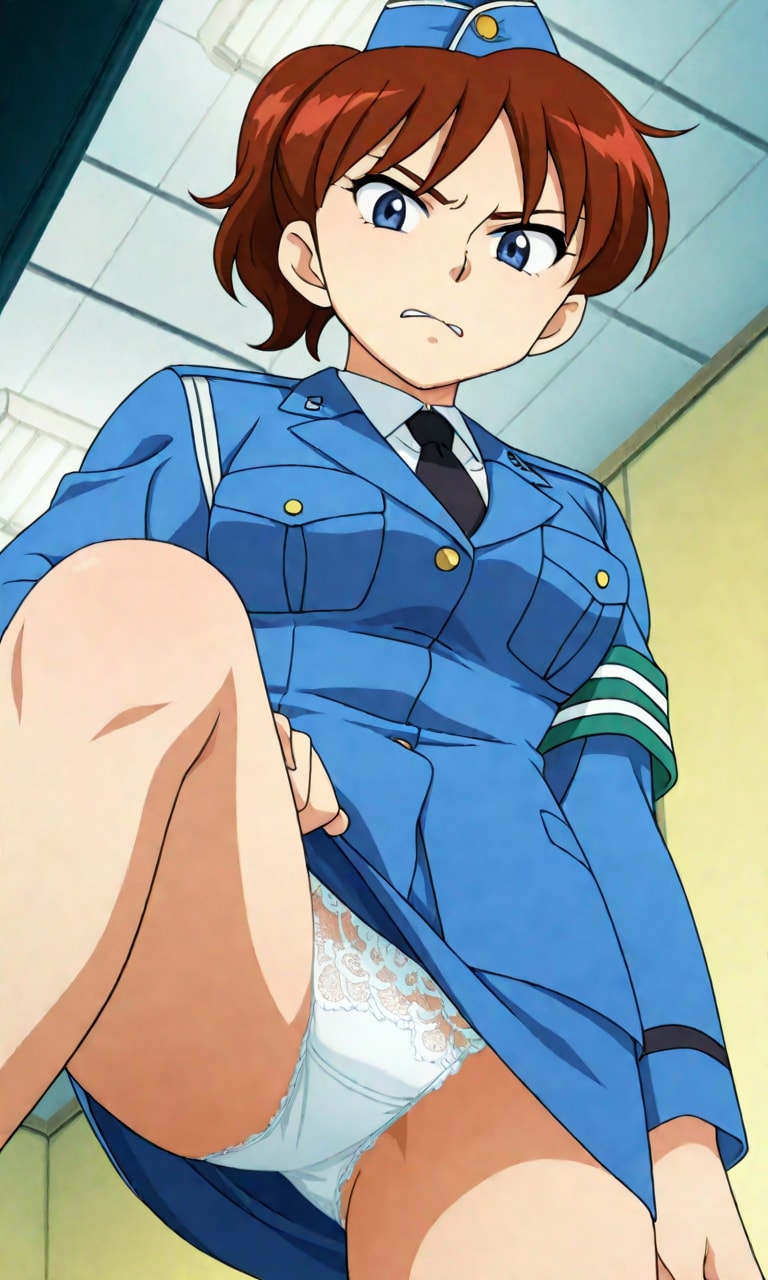 嫌な顔パンチラ