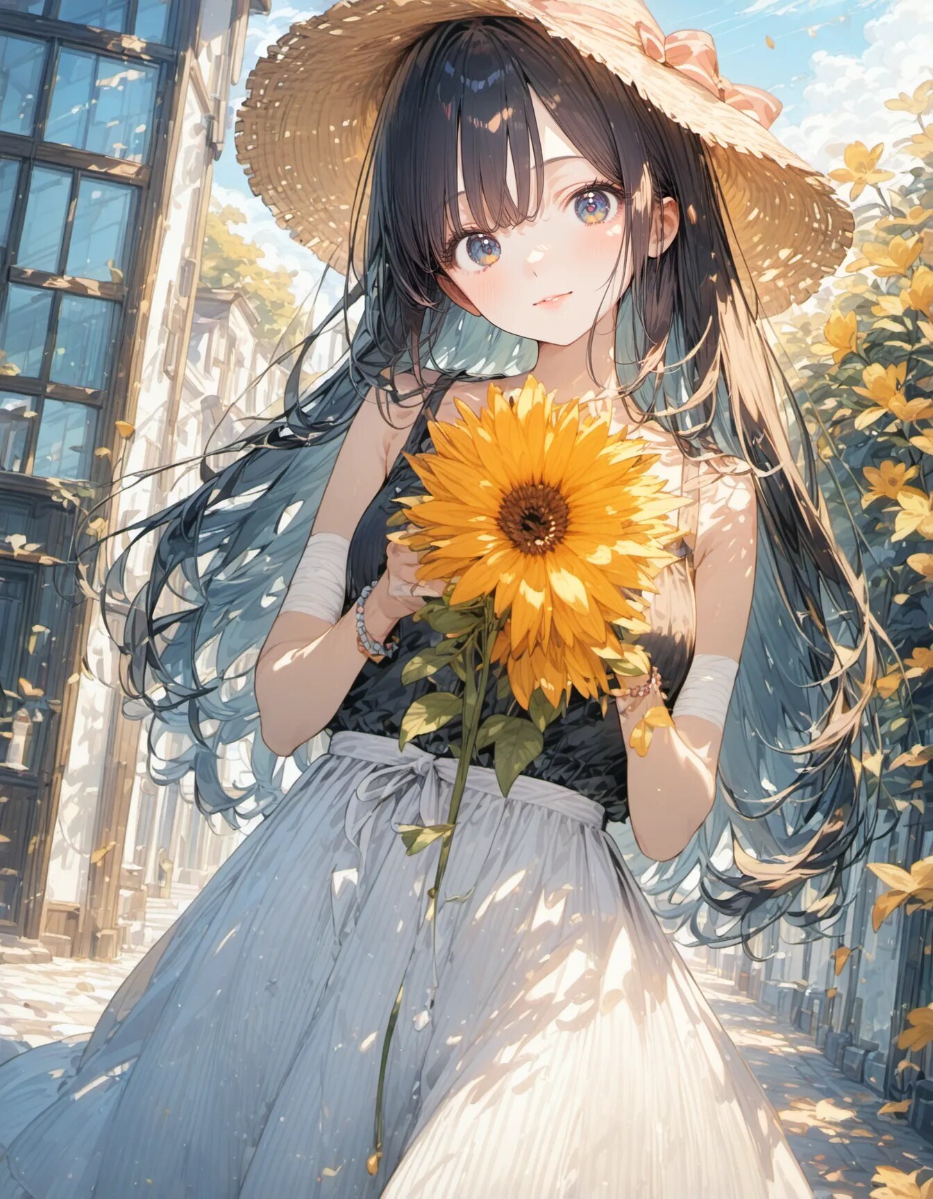 Sunflower Letter in August | の人気AIイラスト・グラビア