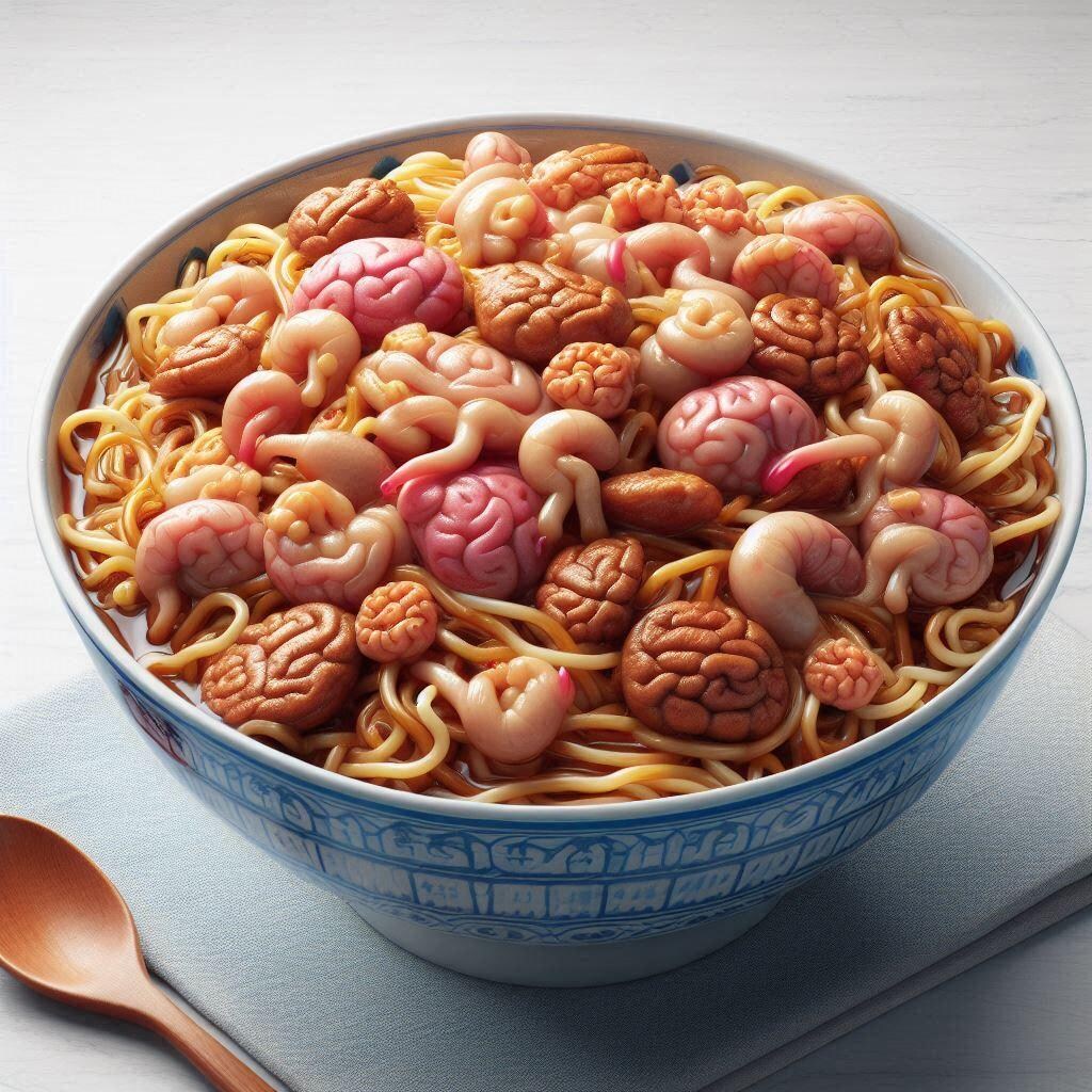 ホルモン焼きそば大盛り