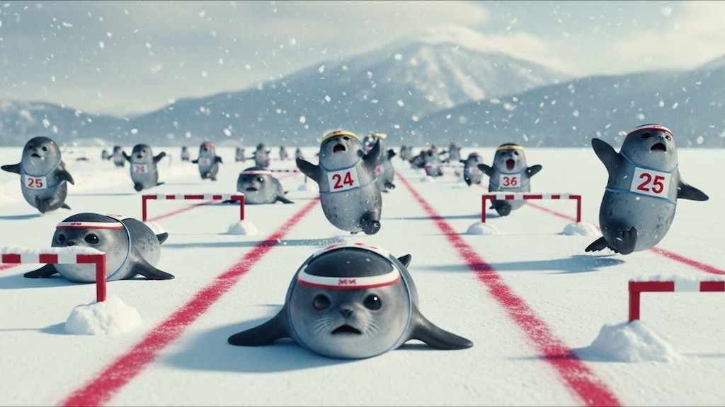 ジタバタアザラシのジタバタ運動会