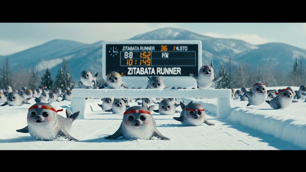 ジタバタアザラシのジタバタ運動会