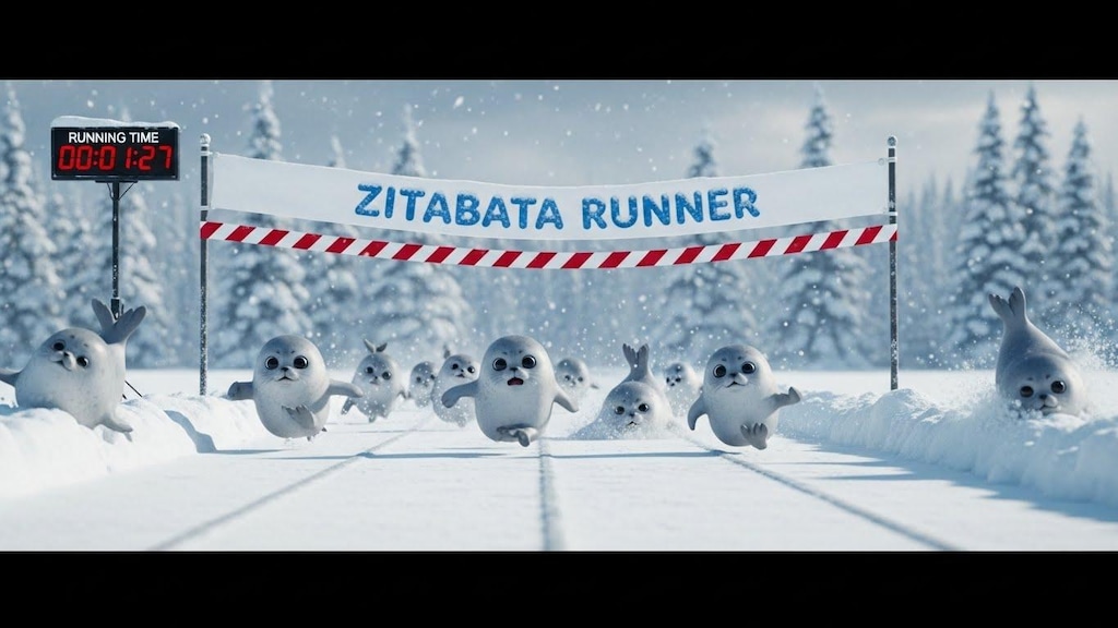 ジタバタアザラシのジタバタ運動会