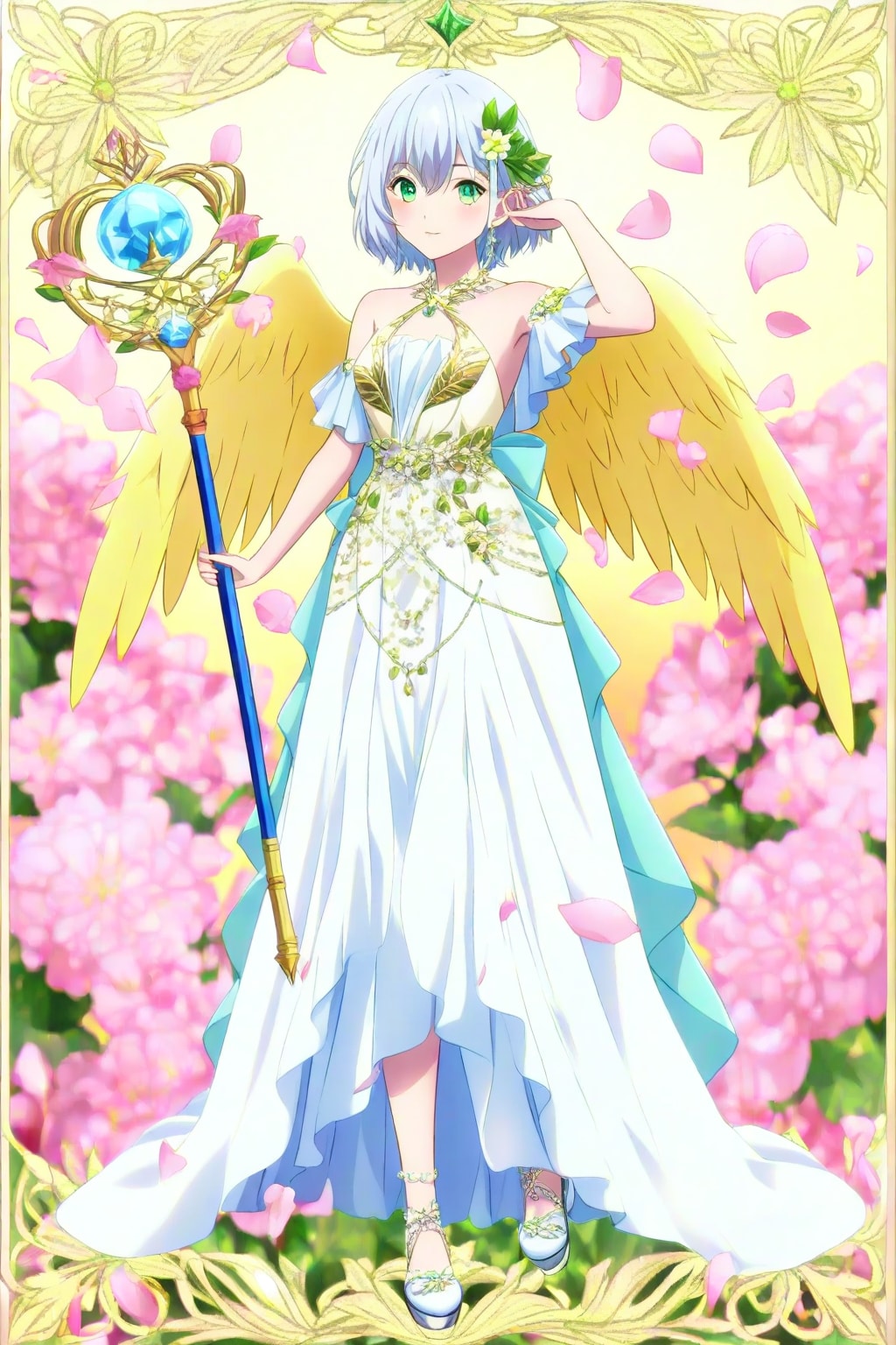 花園に降りた光