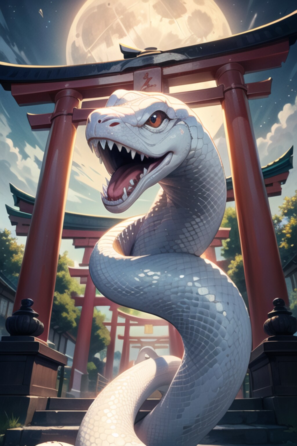 白蛇神社のヘビ神様