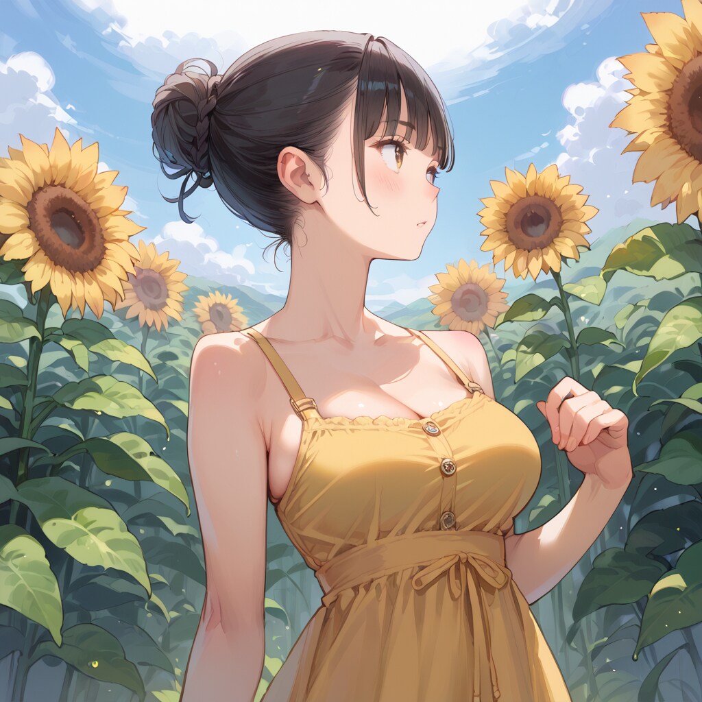 ひまわり畑 | の人気AIイラスト・グラビア