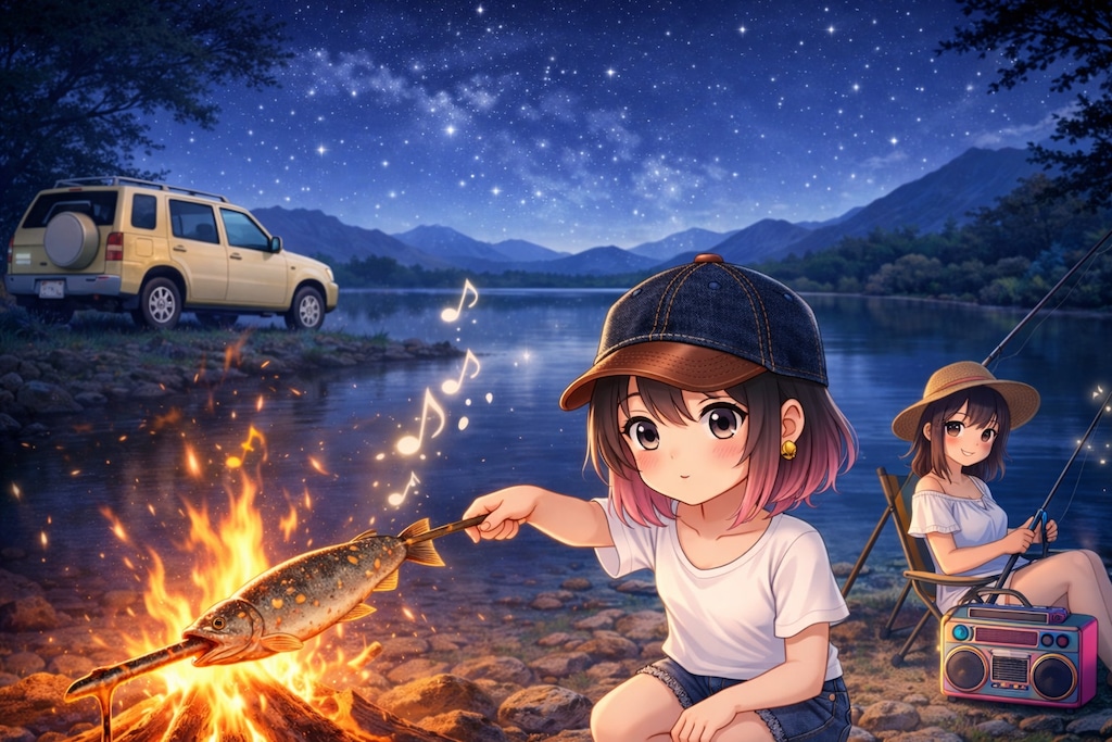 ラシーンで姉妹キャンプ