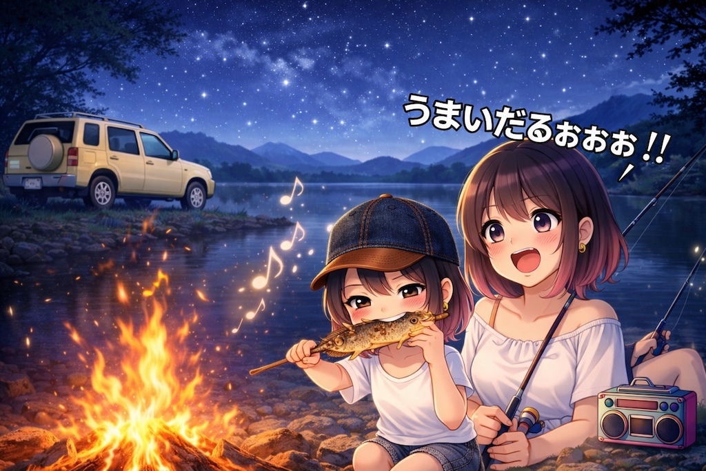 ラシーンで姉妹キャンプ