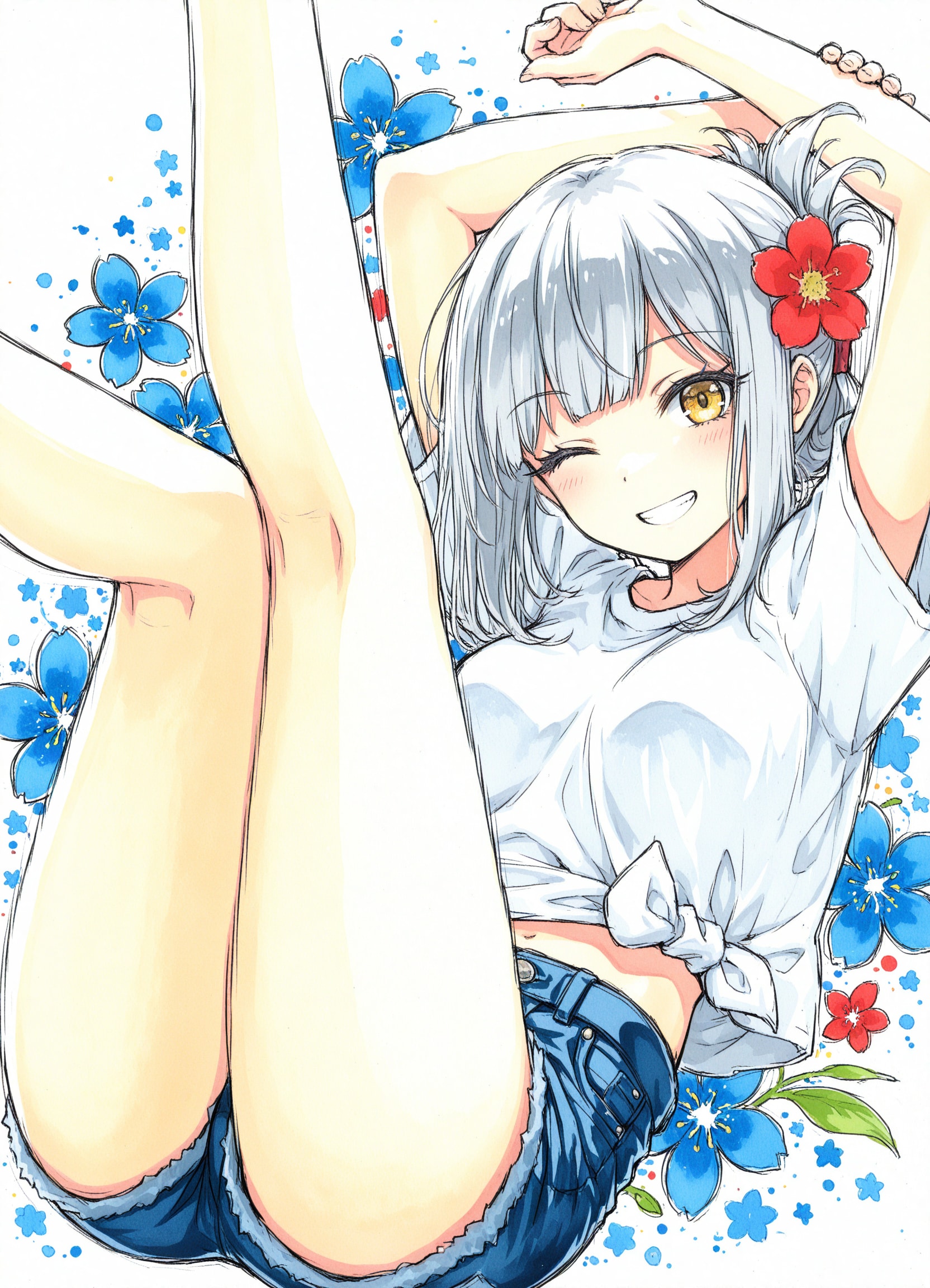 看板娘　flowers