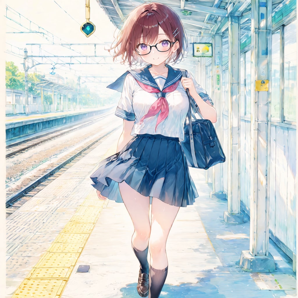 夏の通学 | の人気AIイラスト・グラビア