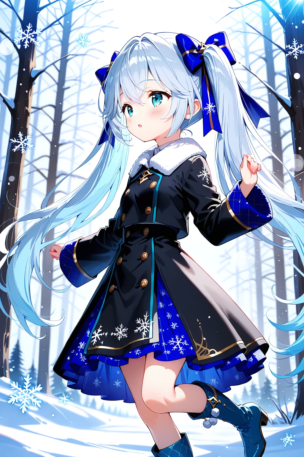 森の迷子と雪の精 | の人気AIイラスト・グラビア