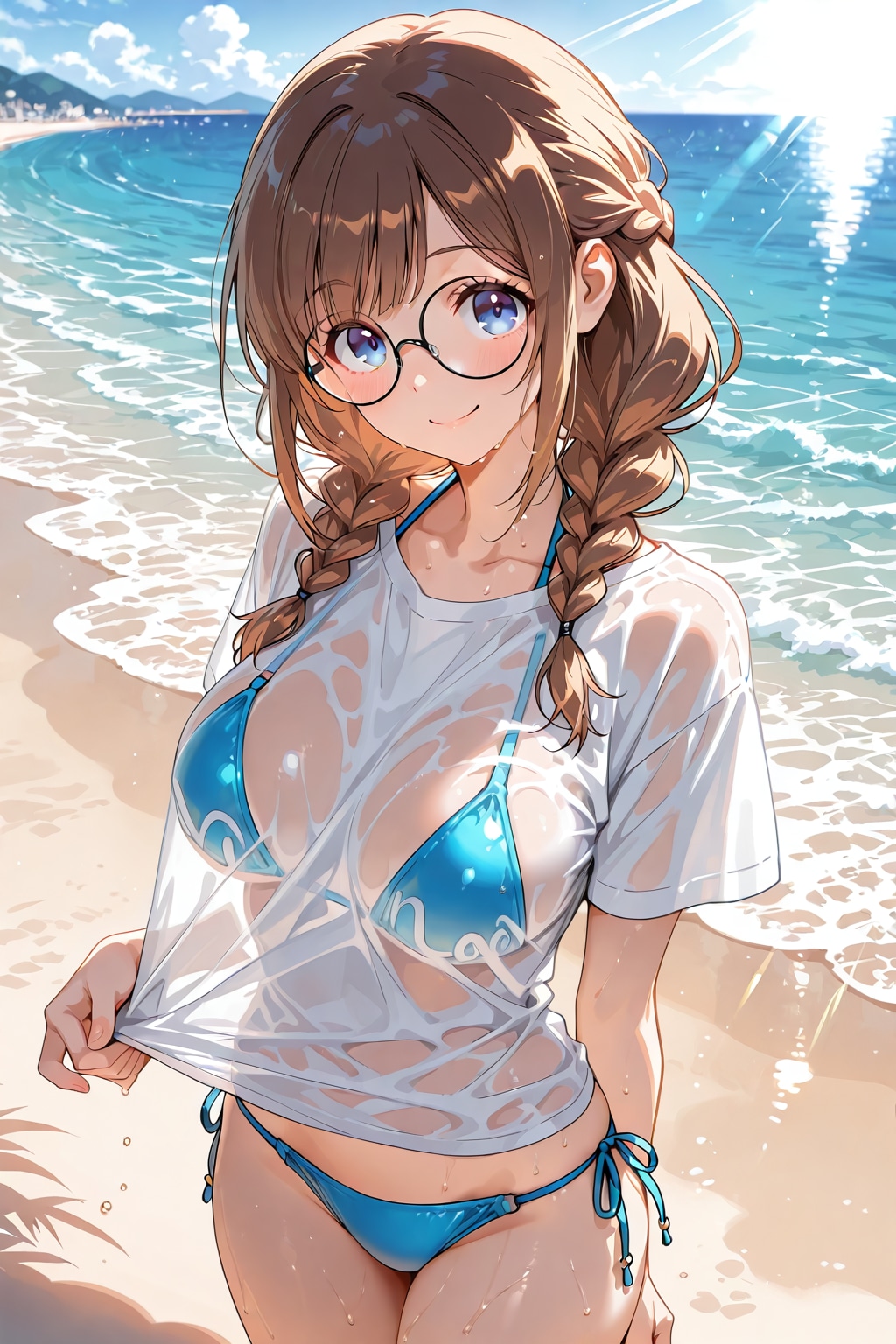 海辺で水着編