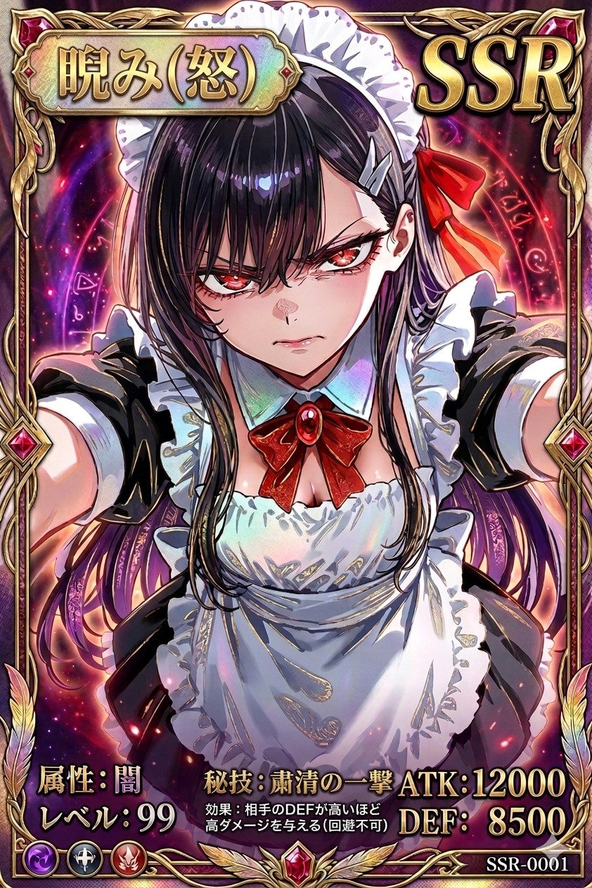 怒らせたら駄目な…　#SSRカード | の人気AIイラスト・グラビア