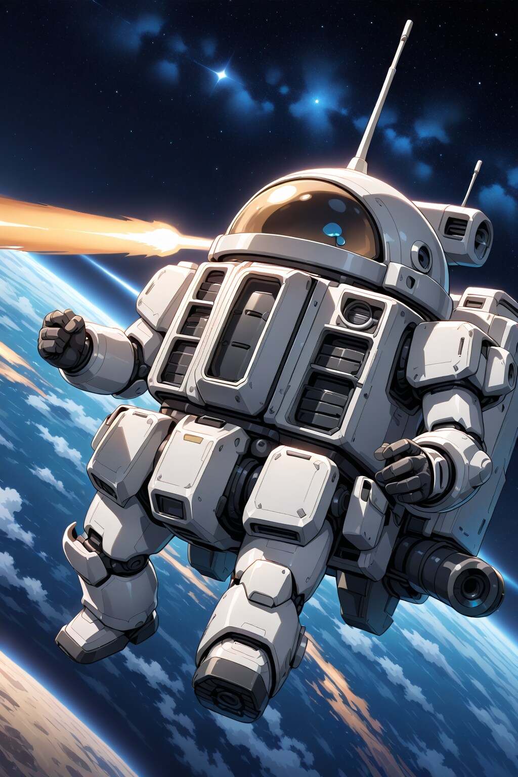 (失敗)宇宙空間で謎のメカ
