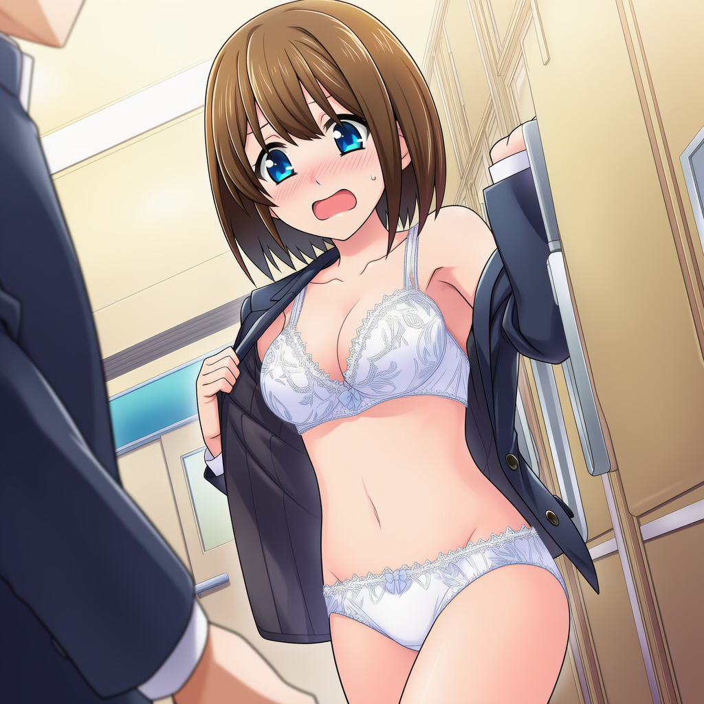 着替え中に……