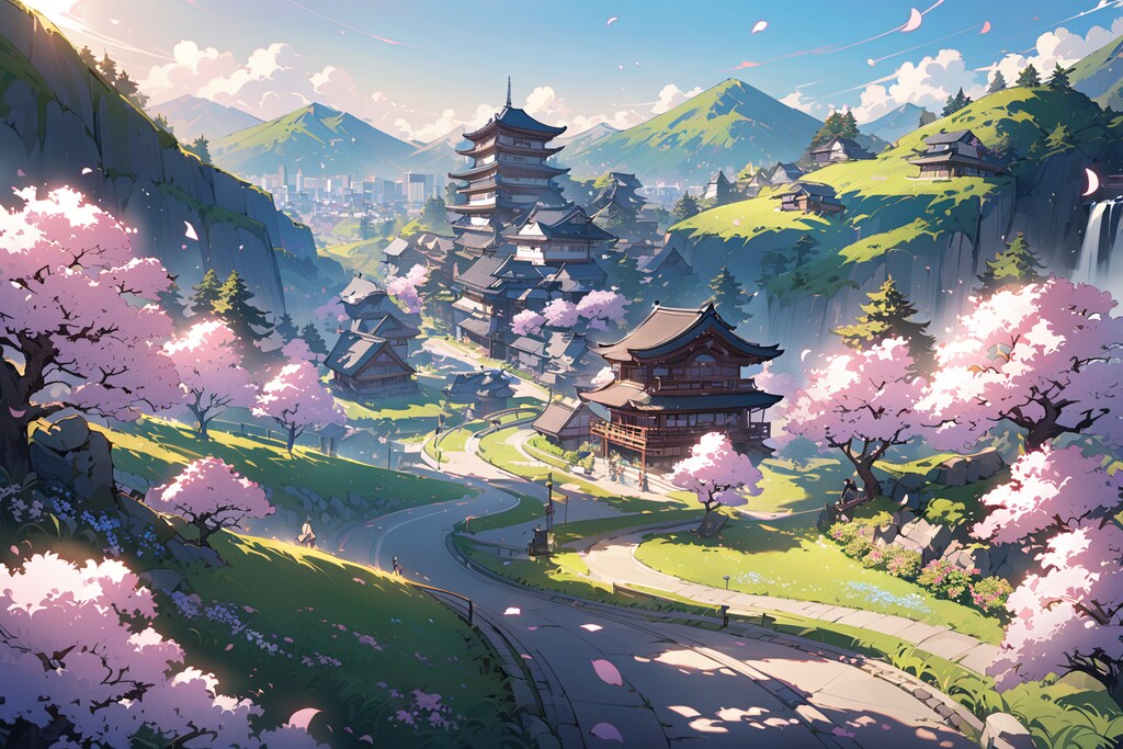 春の日本っぽい背景