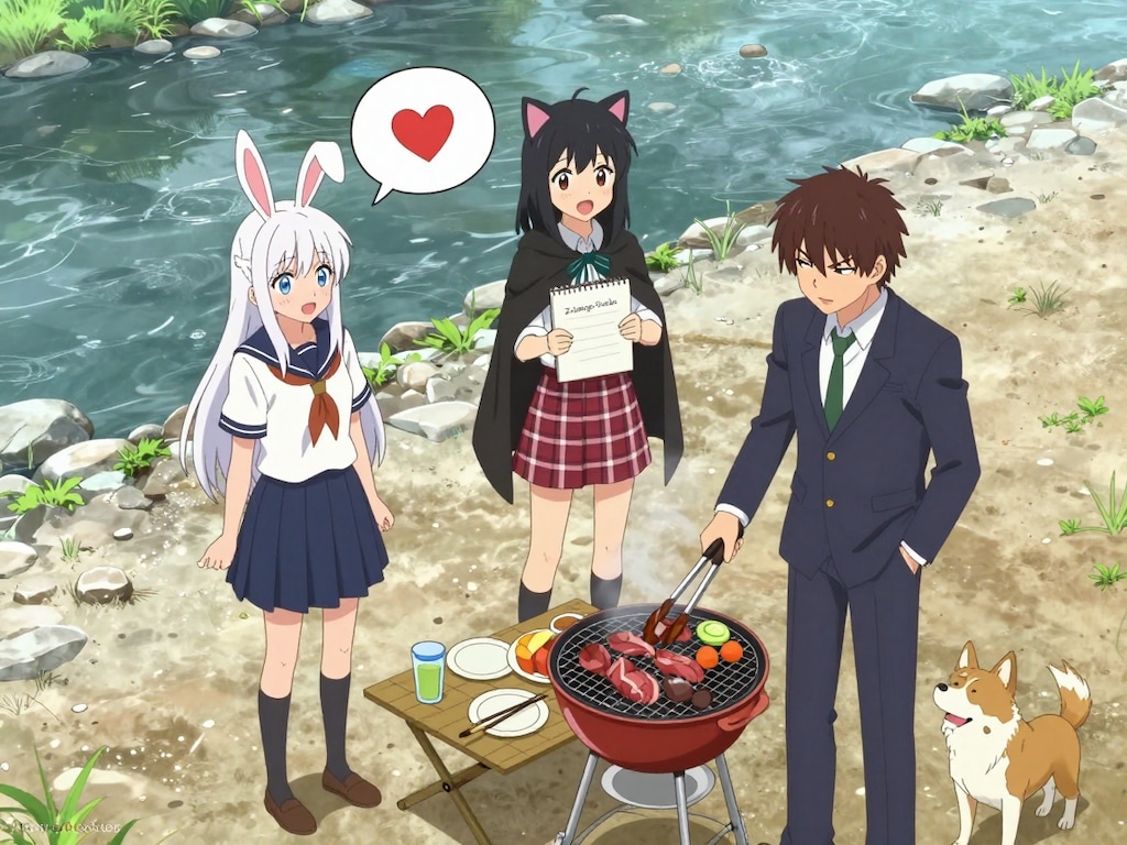 みんなでバーベキューだよ楽しいな