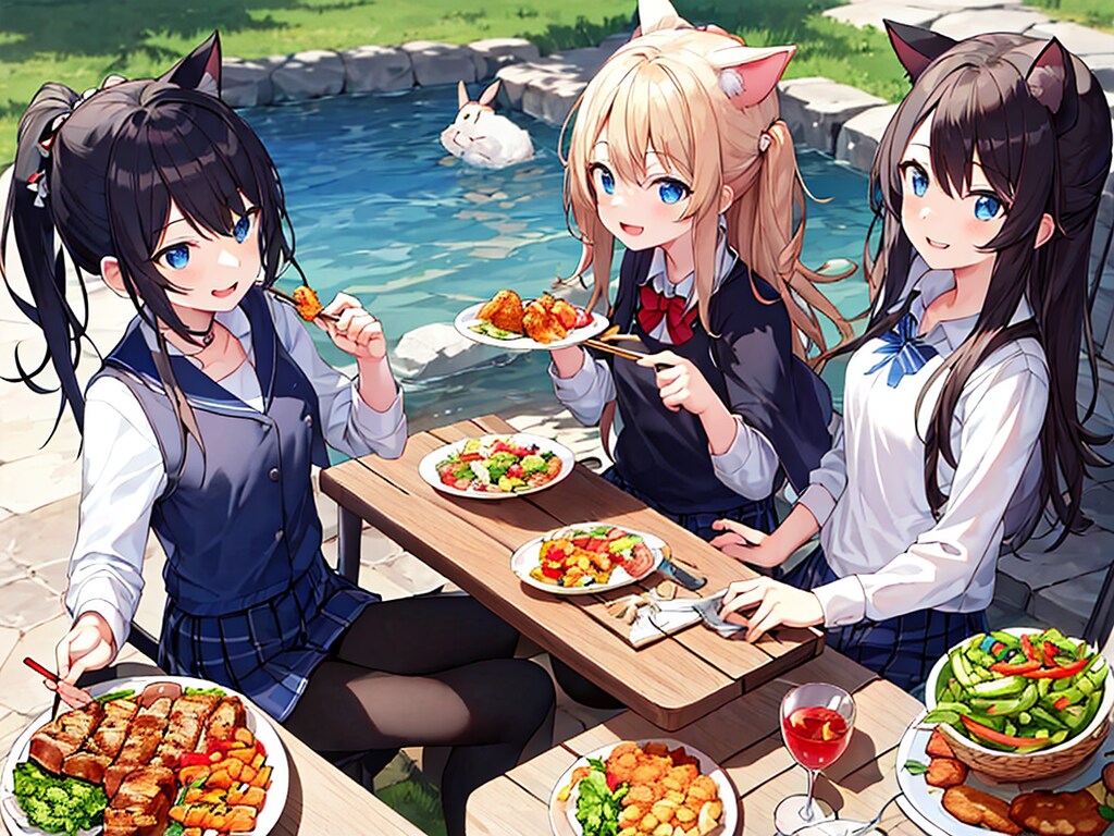 みんなでバーベキューだよ楽しいな