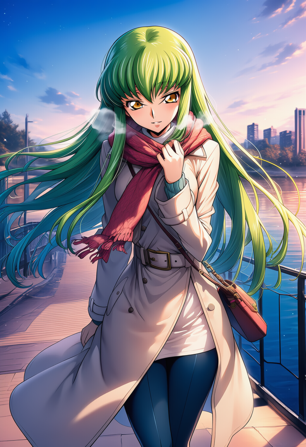 風に預ける首元 ― Where the Breeze Lingers