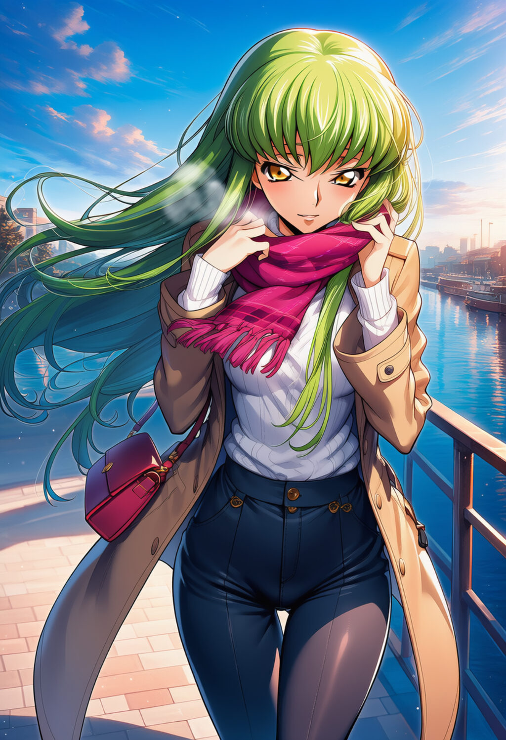 風に預ける首元 ― Where the Breeze Lingers