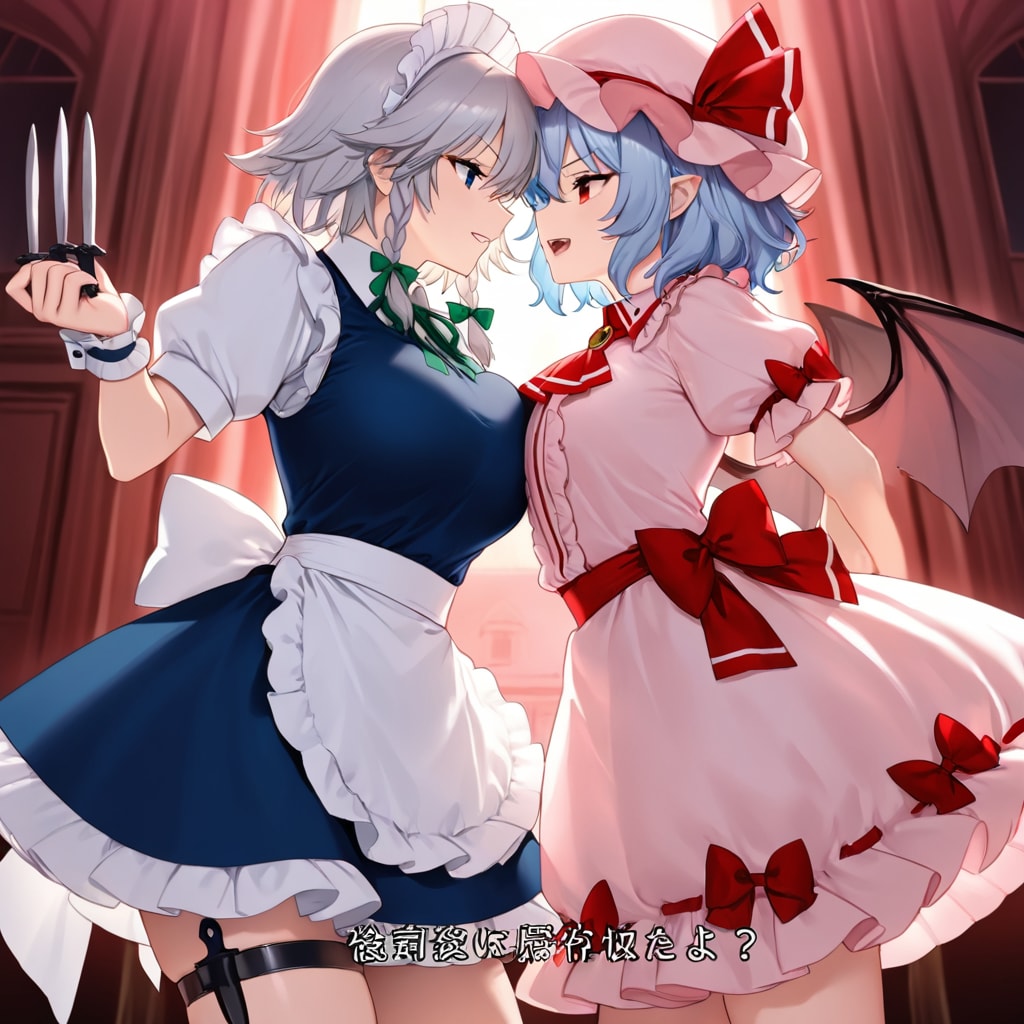 十六夜咲夜vsレミリア | の人気AIイラスト・グラビア