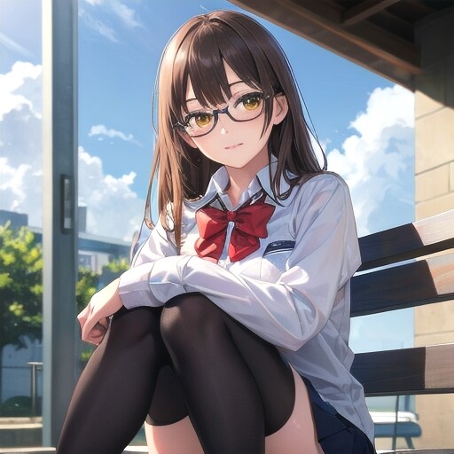 黒ニーハイ | の人気AIイラスト・グラビア