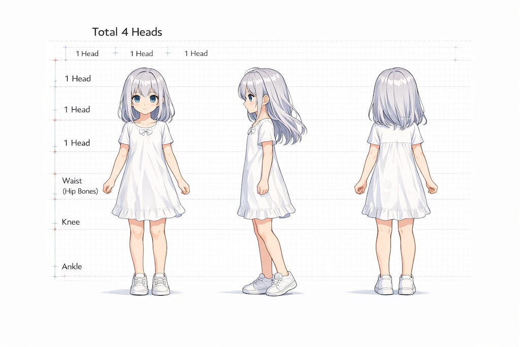 【ソルシエラ】夕暮れの遊園地、振り返る少女