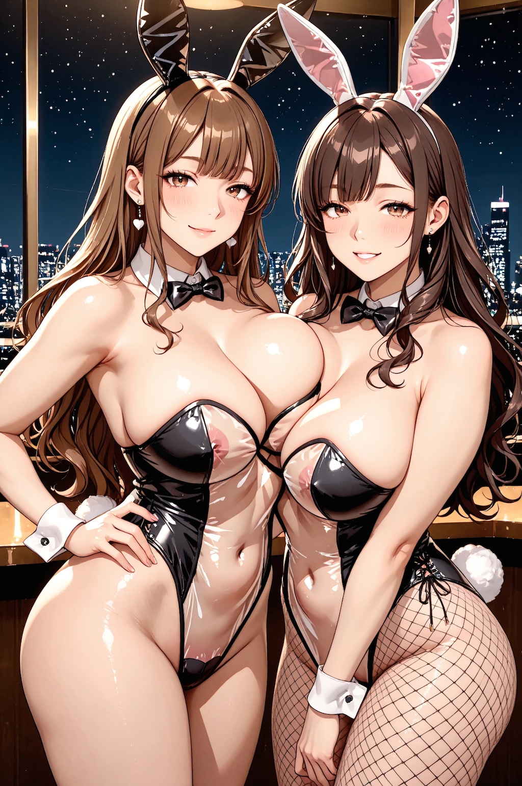 半透明バニーガール