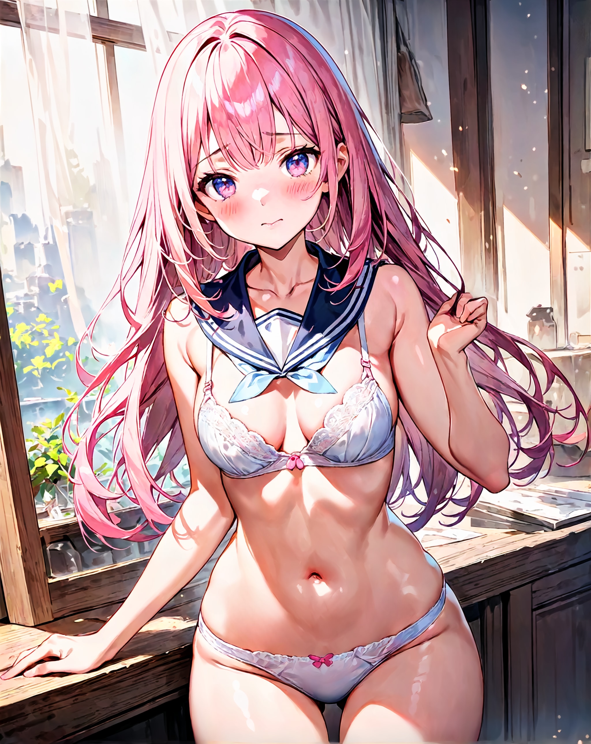 セーラーカラーランジェリー