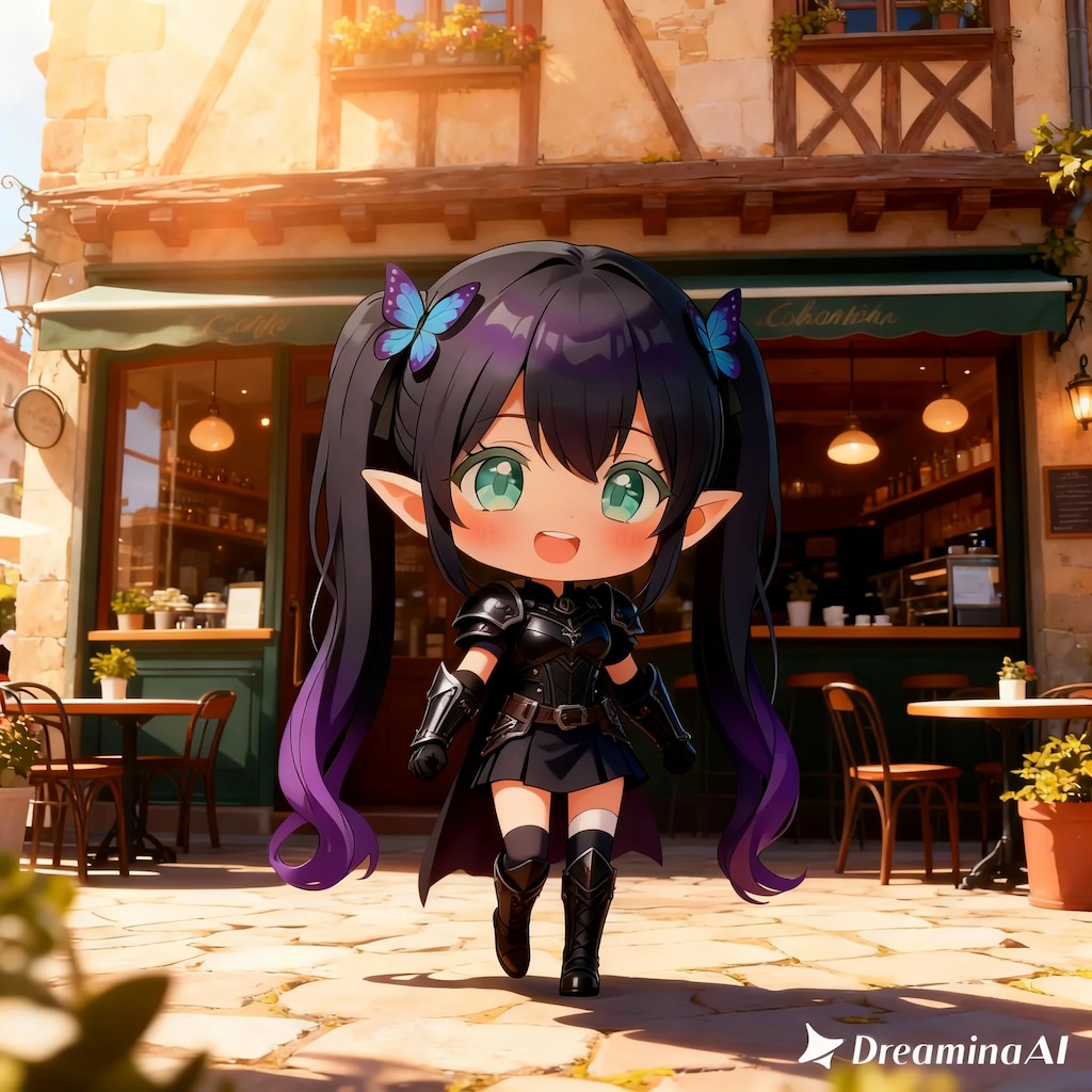 イメチェン🖤💜（ちびキャラver.）