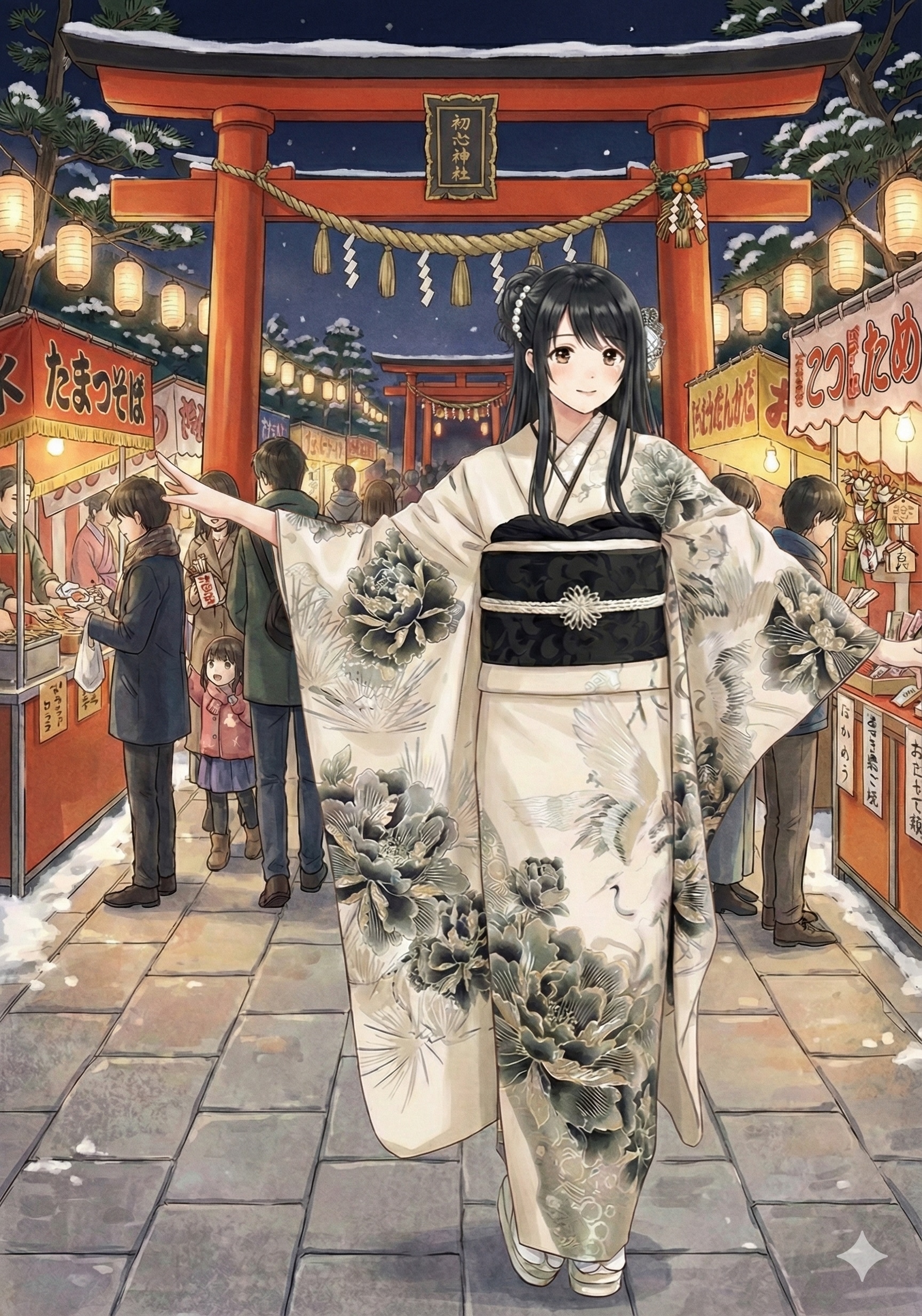 初詣 | の人気AIイラスト・グラビア