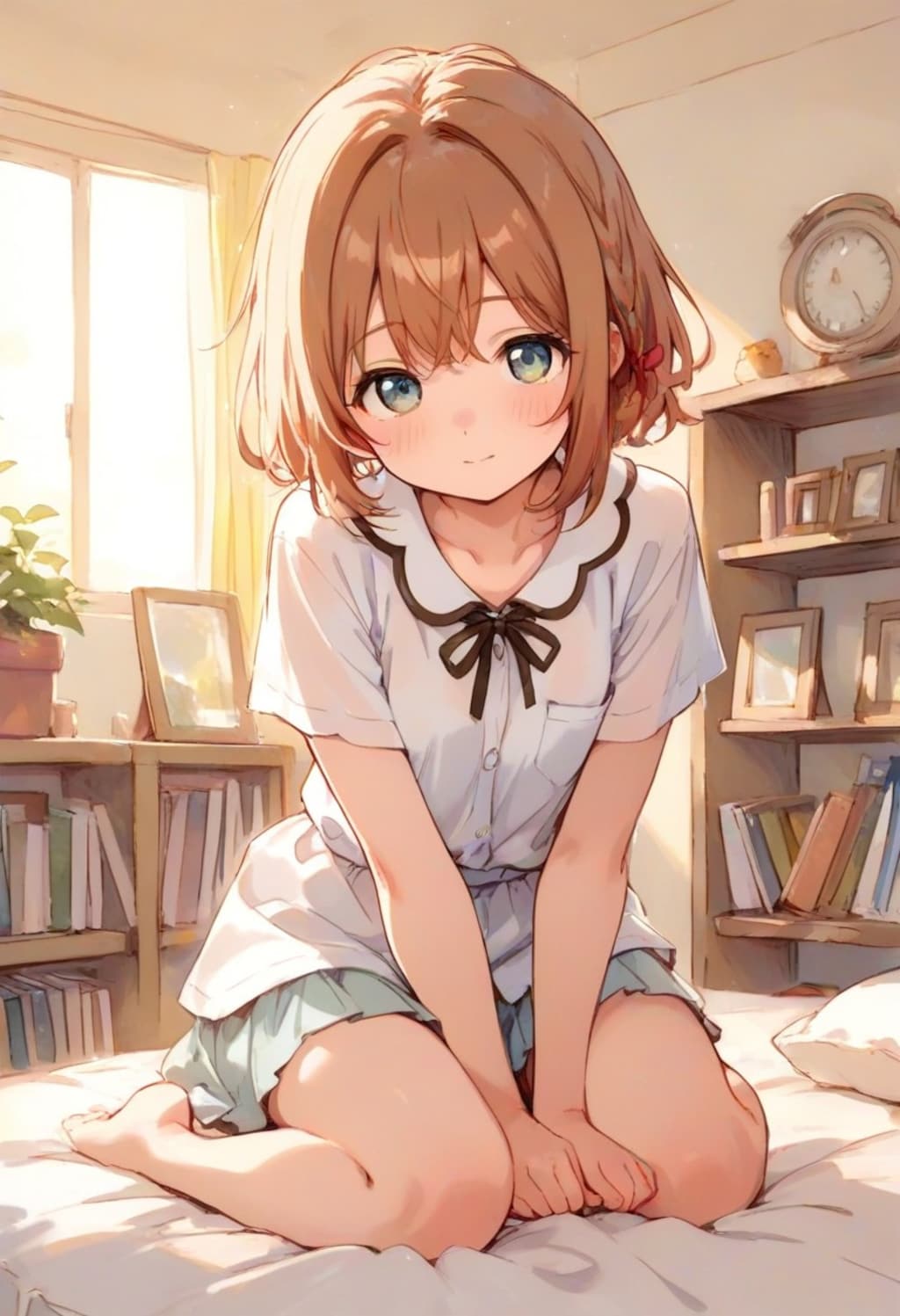 少女の部屋(水彩タッチ)(80)