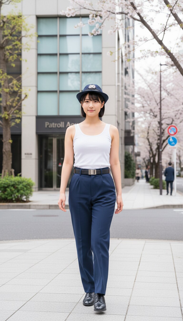 Gemini実写特集　かっこかわいい婦警佐久間夏綺の青山パトロール