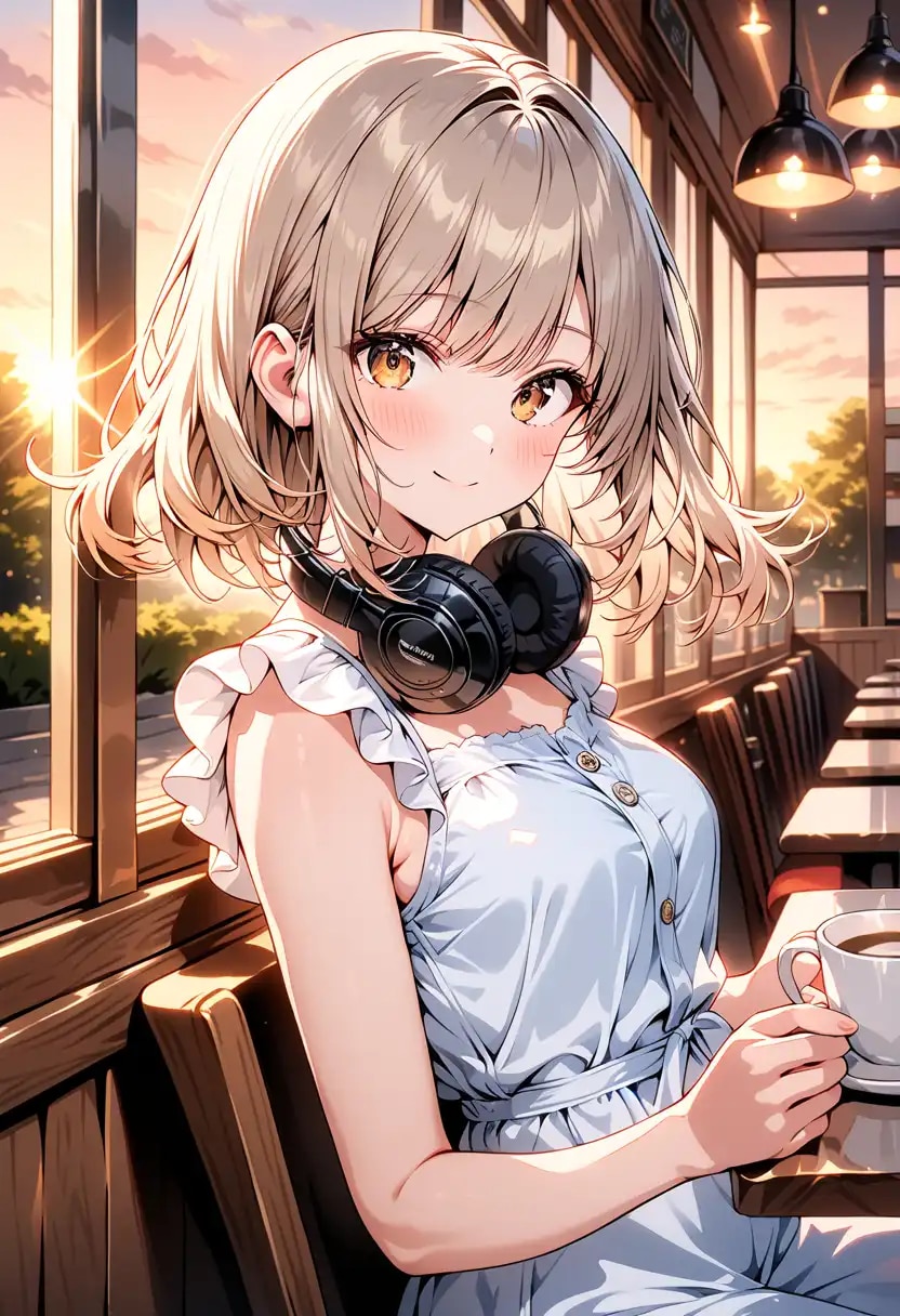 夏の夕方