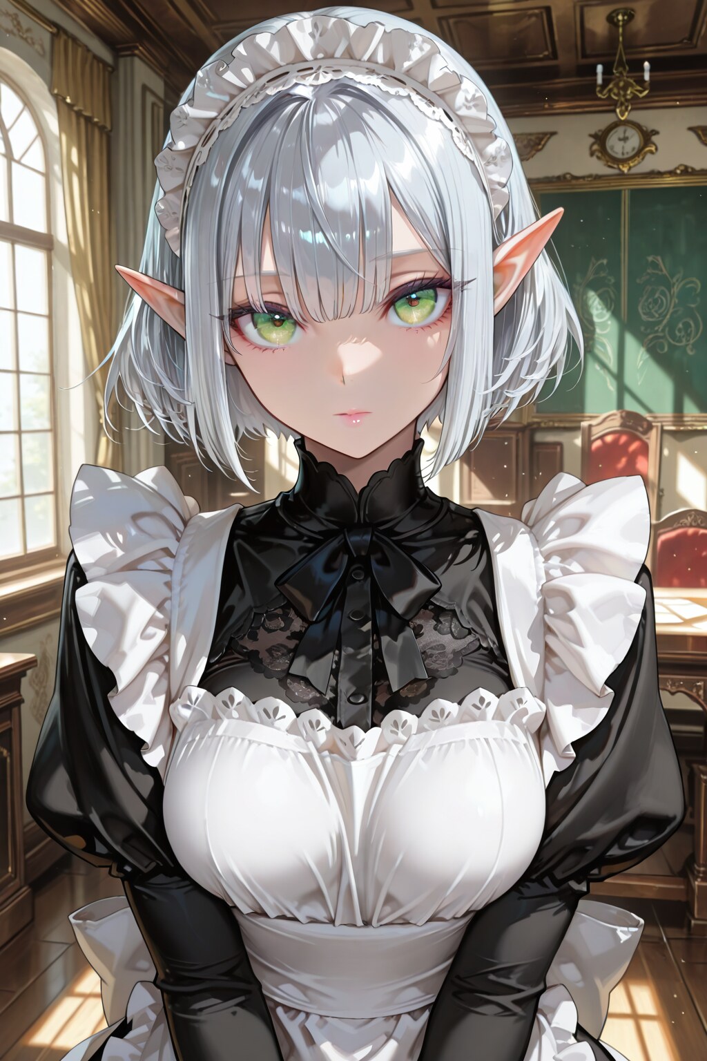 うちの子　エルフのメイド　エルミアーナ | の人気AIイラスト・グラビア