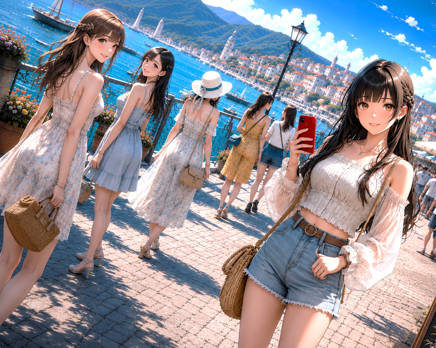夏色に染まる、旅のワンシーン