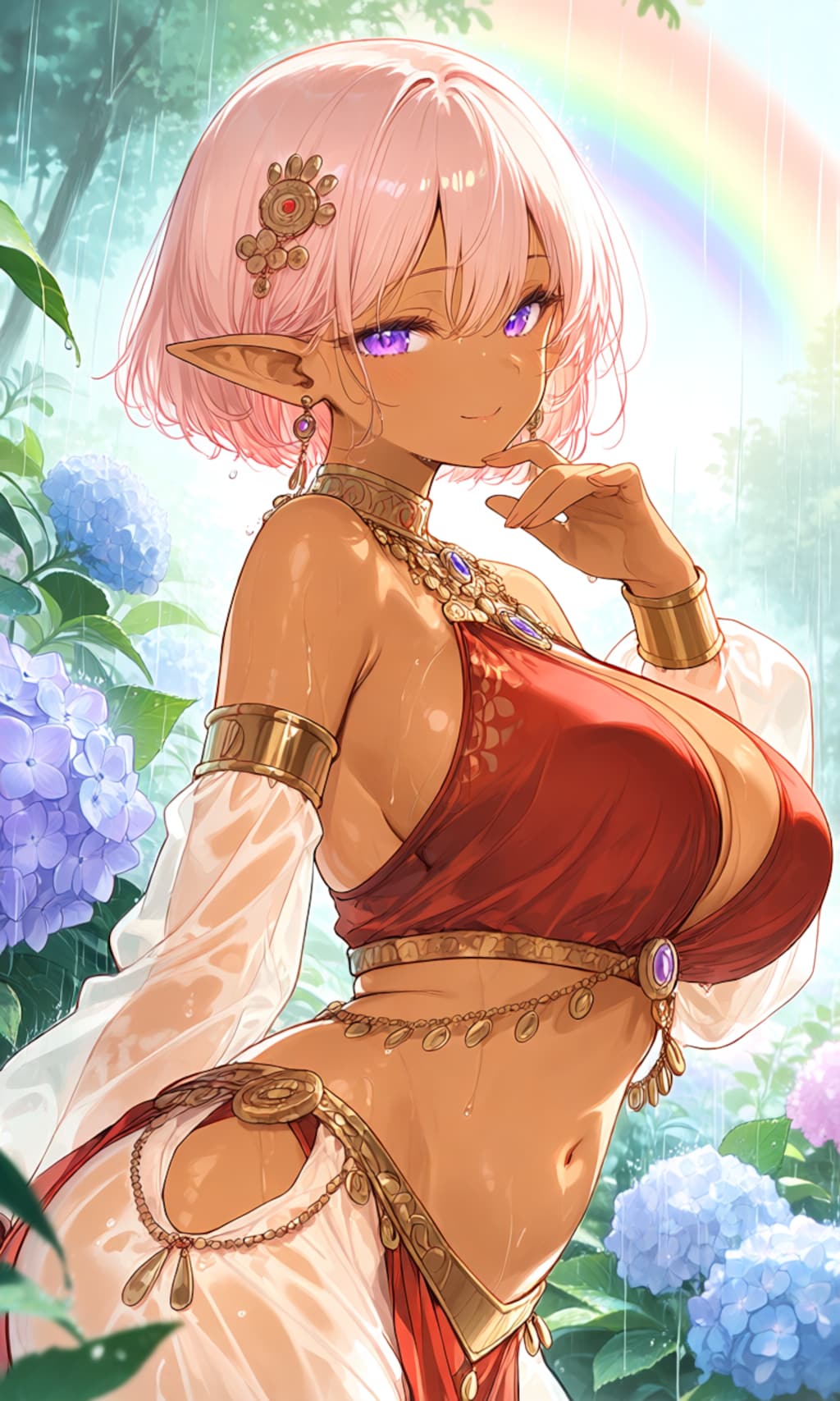 紫陽花と踊り子