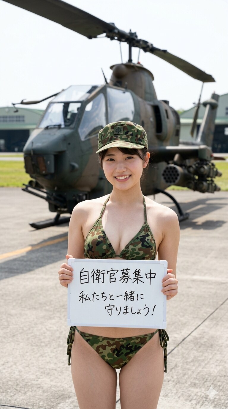 ３０日の女性陸上自衛官