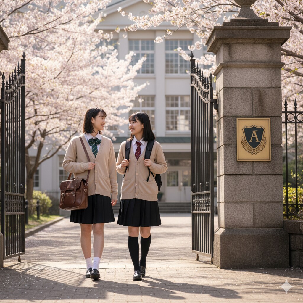 私立聖寧女学院の登下校 | の人気AIイラスト・グラビア