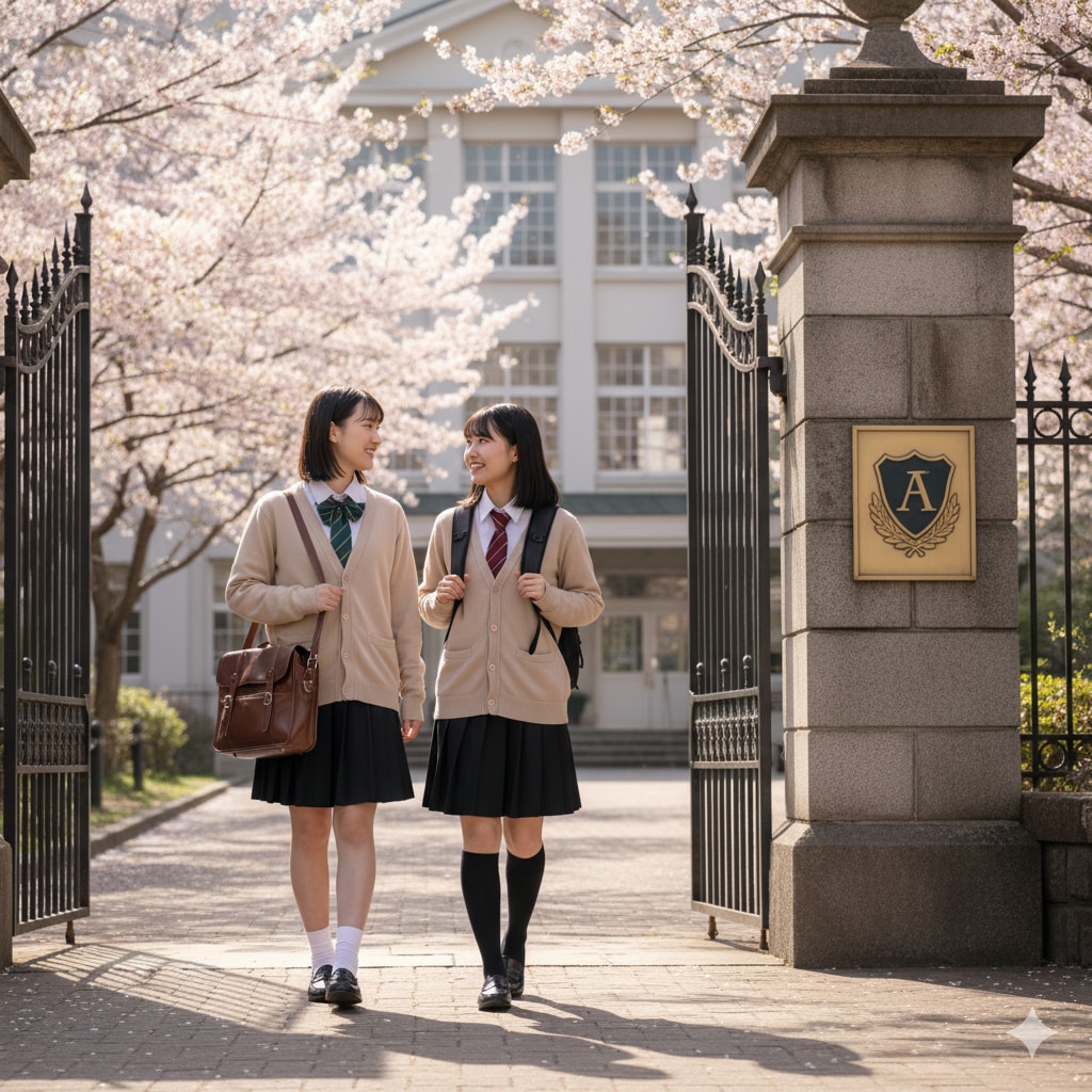 私立聖寧女学院の登下校