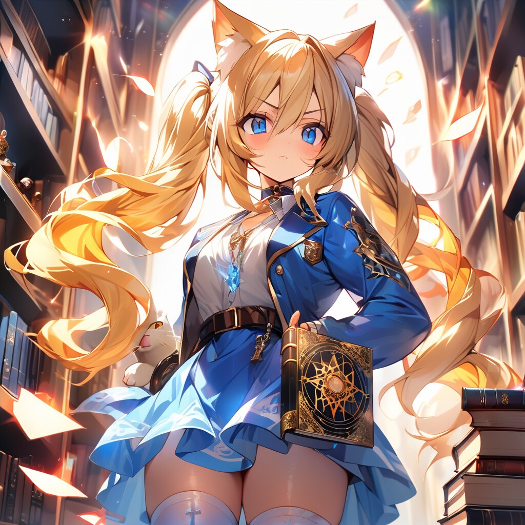 図書館で出会った猫耳魔法使い