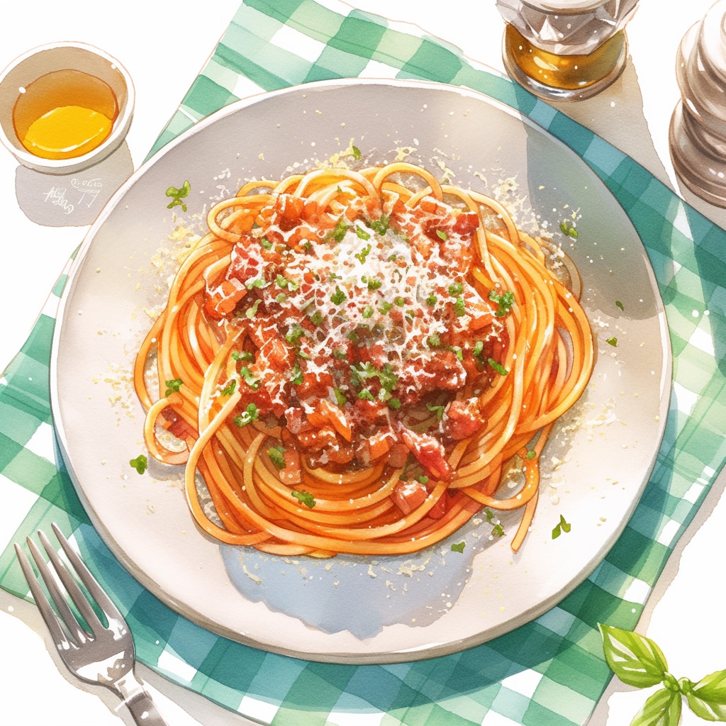Spaghetti all'amatriciana(スパゲッティ アマトリチャーナ)