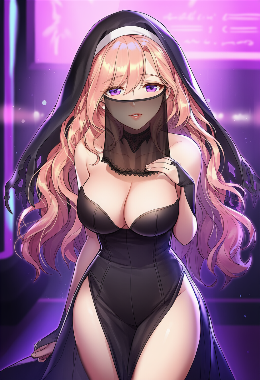 ヴェール越しの唇