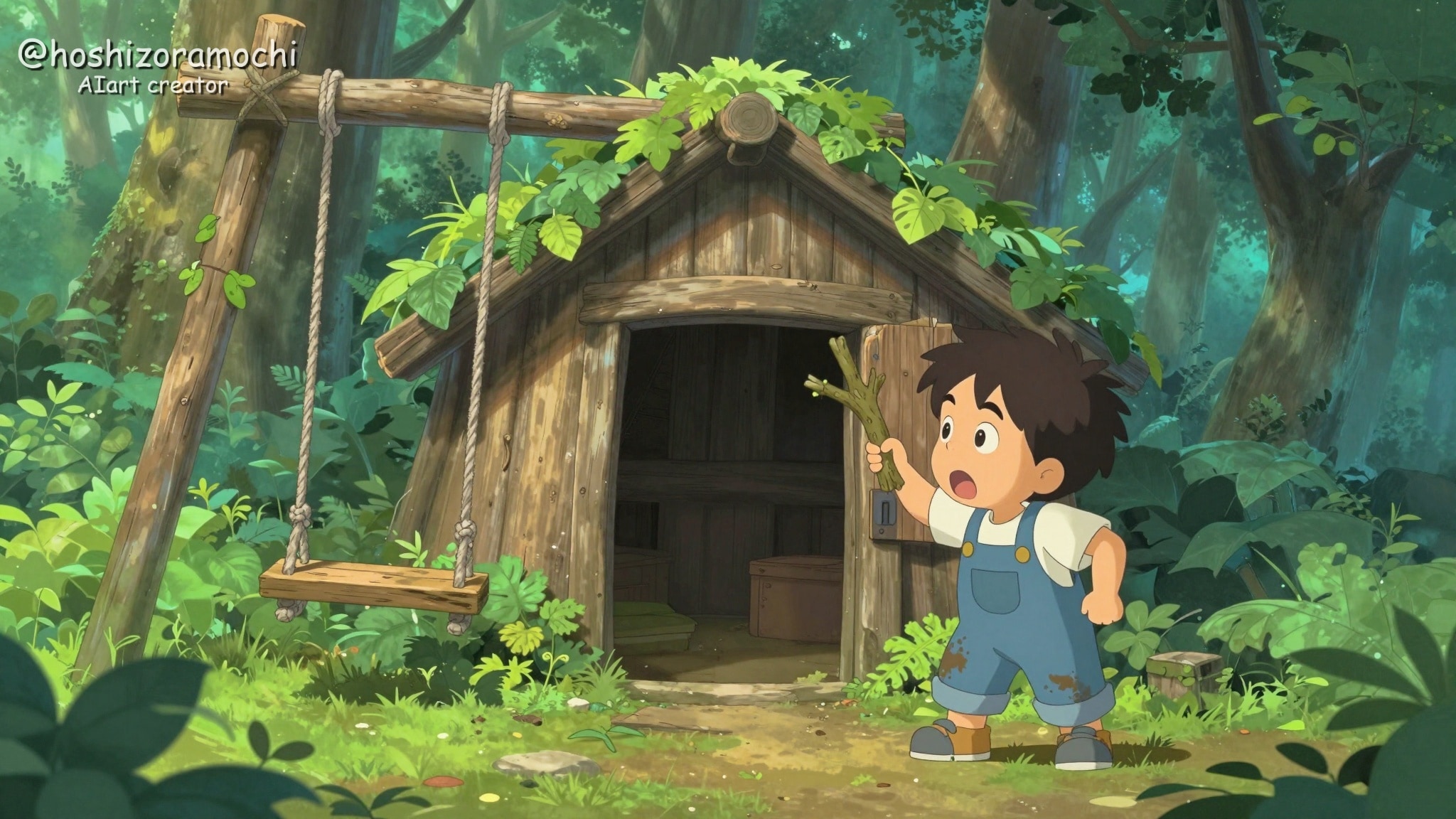 秘密基地での冒険の始まり🌳 | の人気AIイラスト・グラビア