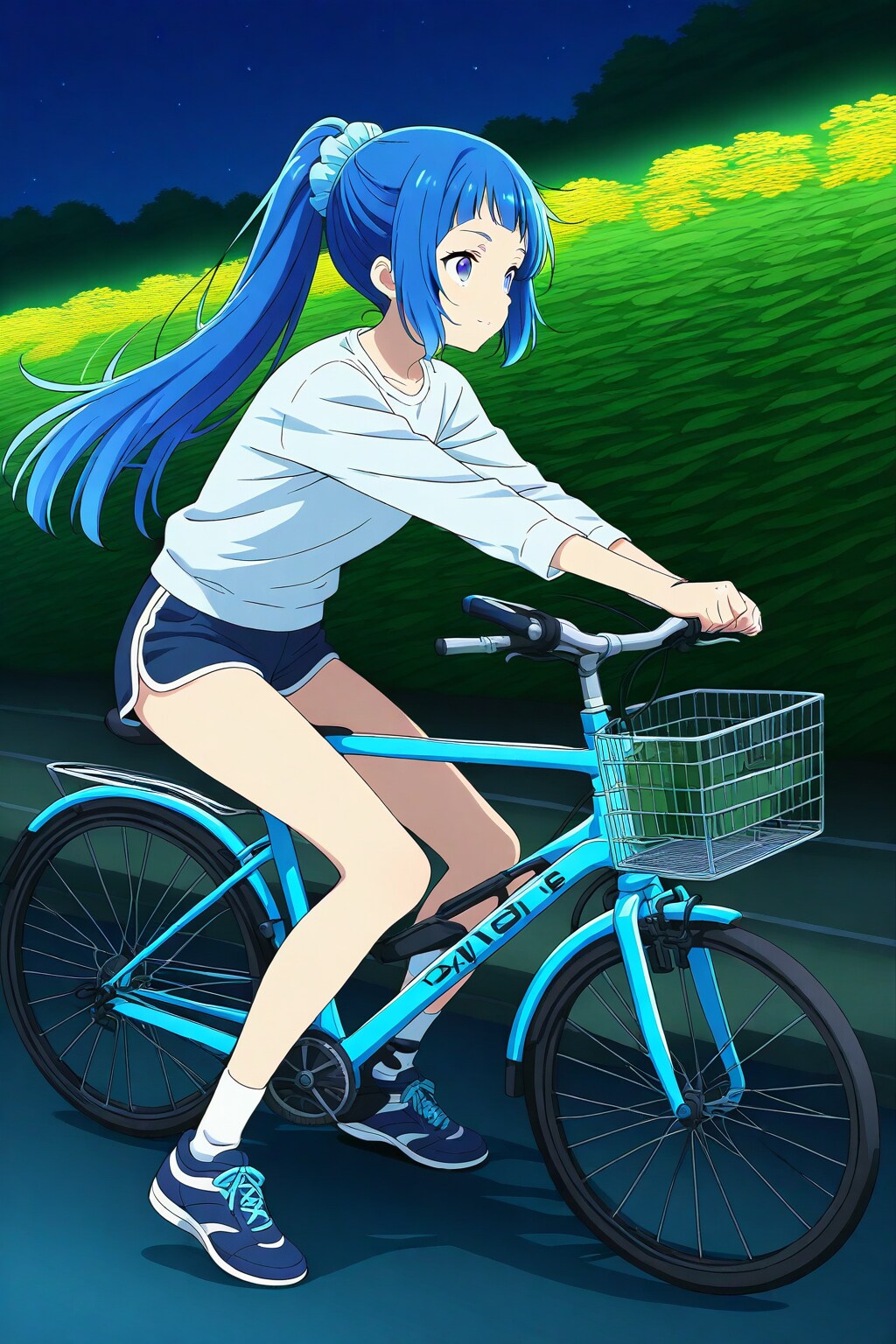 青ぽにちゃん サイクリング_BEHIMOTH