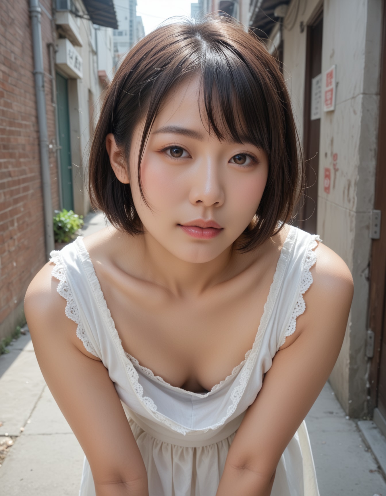 胸チラ