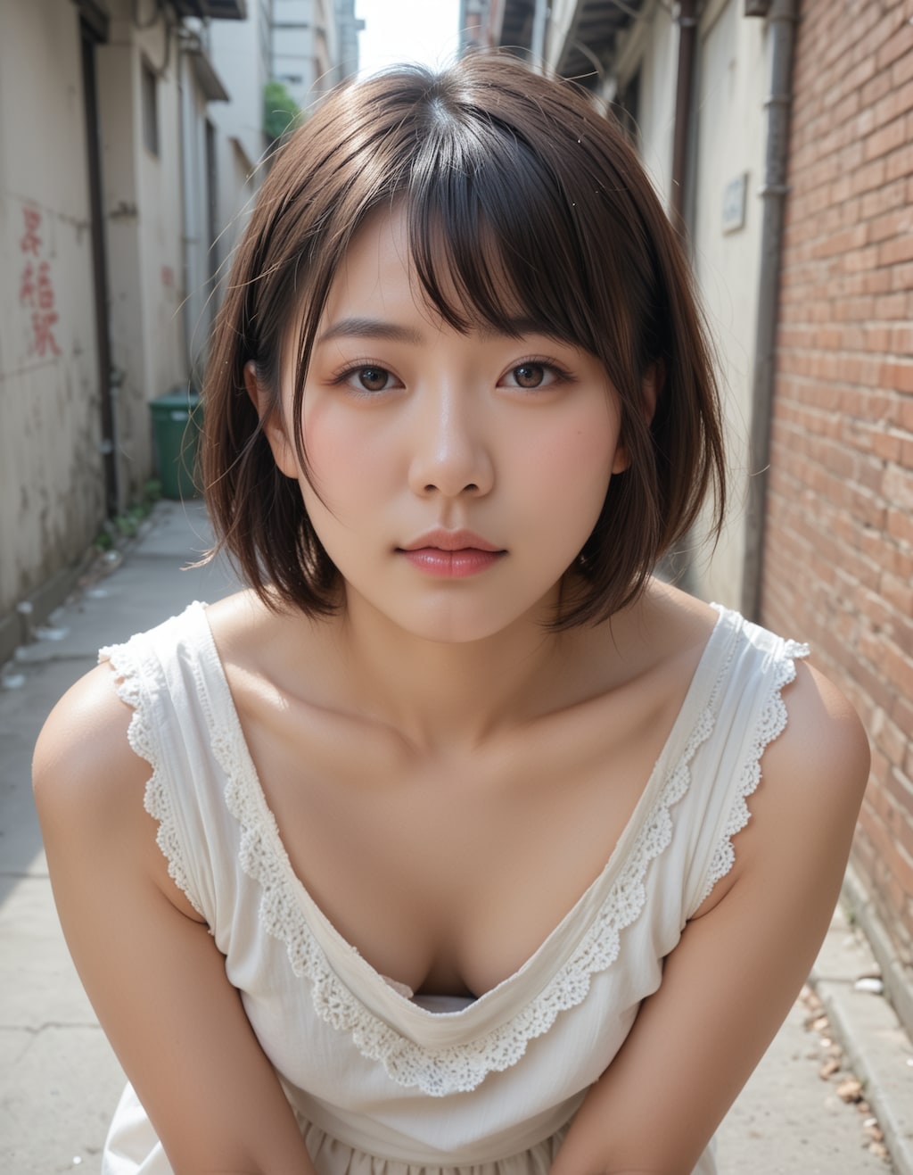 胸チラ