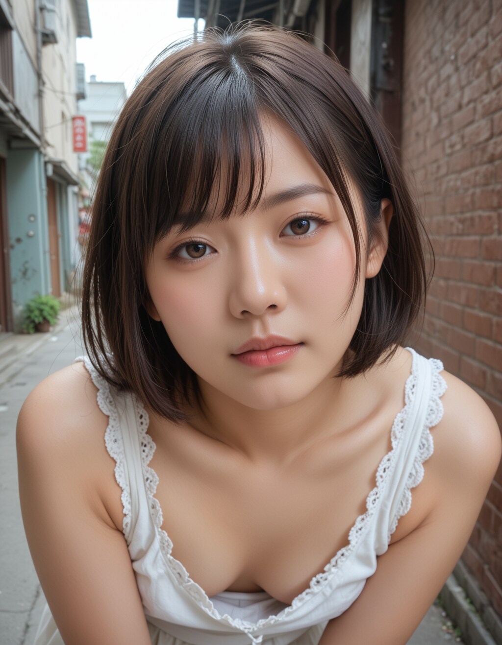 胸チラ